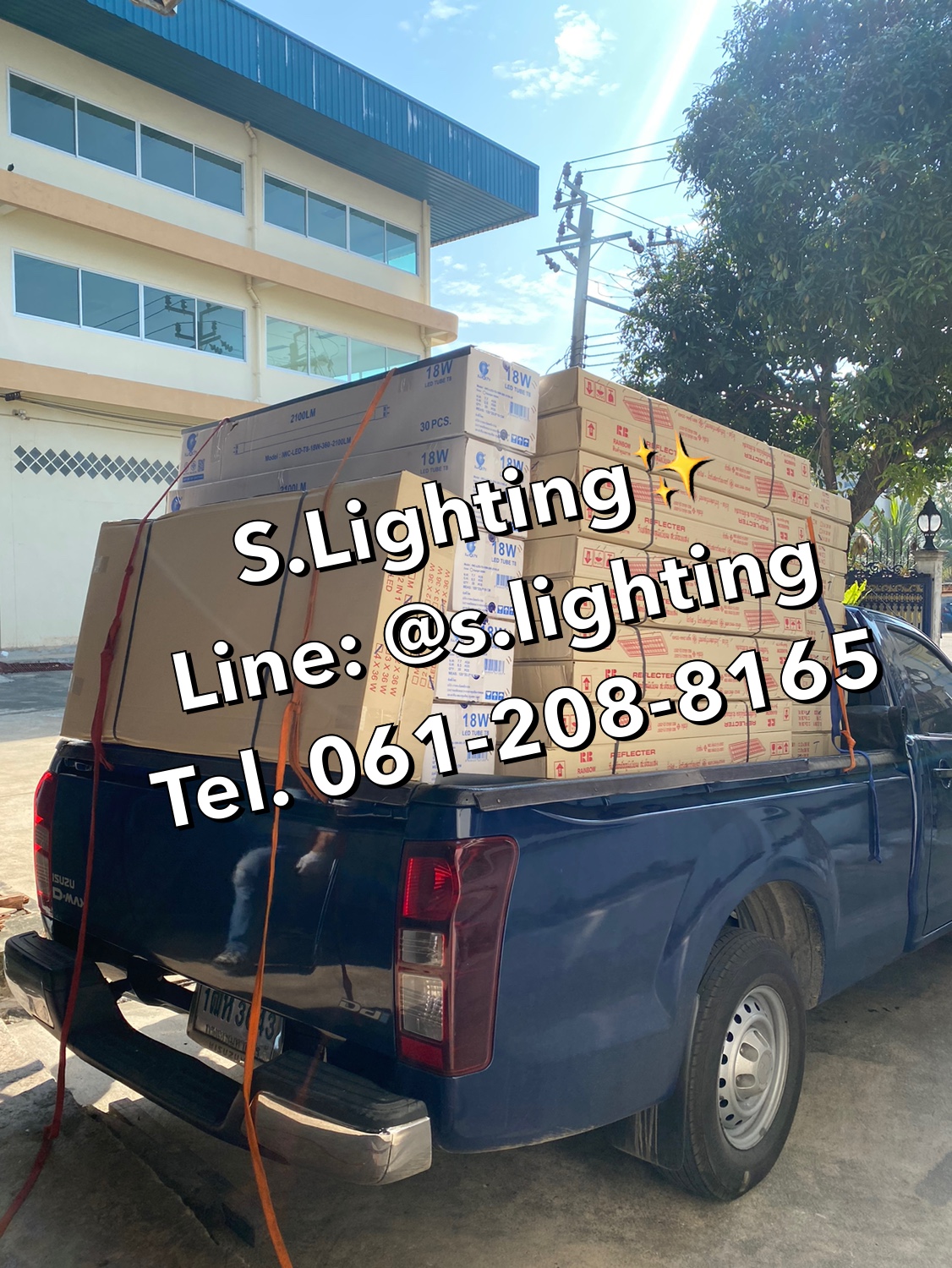 หลอดนีออน(ยาว) LED T8 18w 2100Lumen แสงขาว