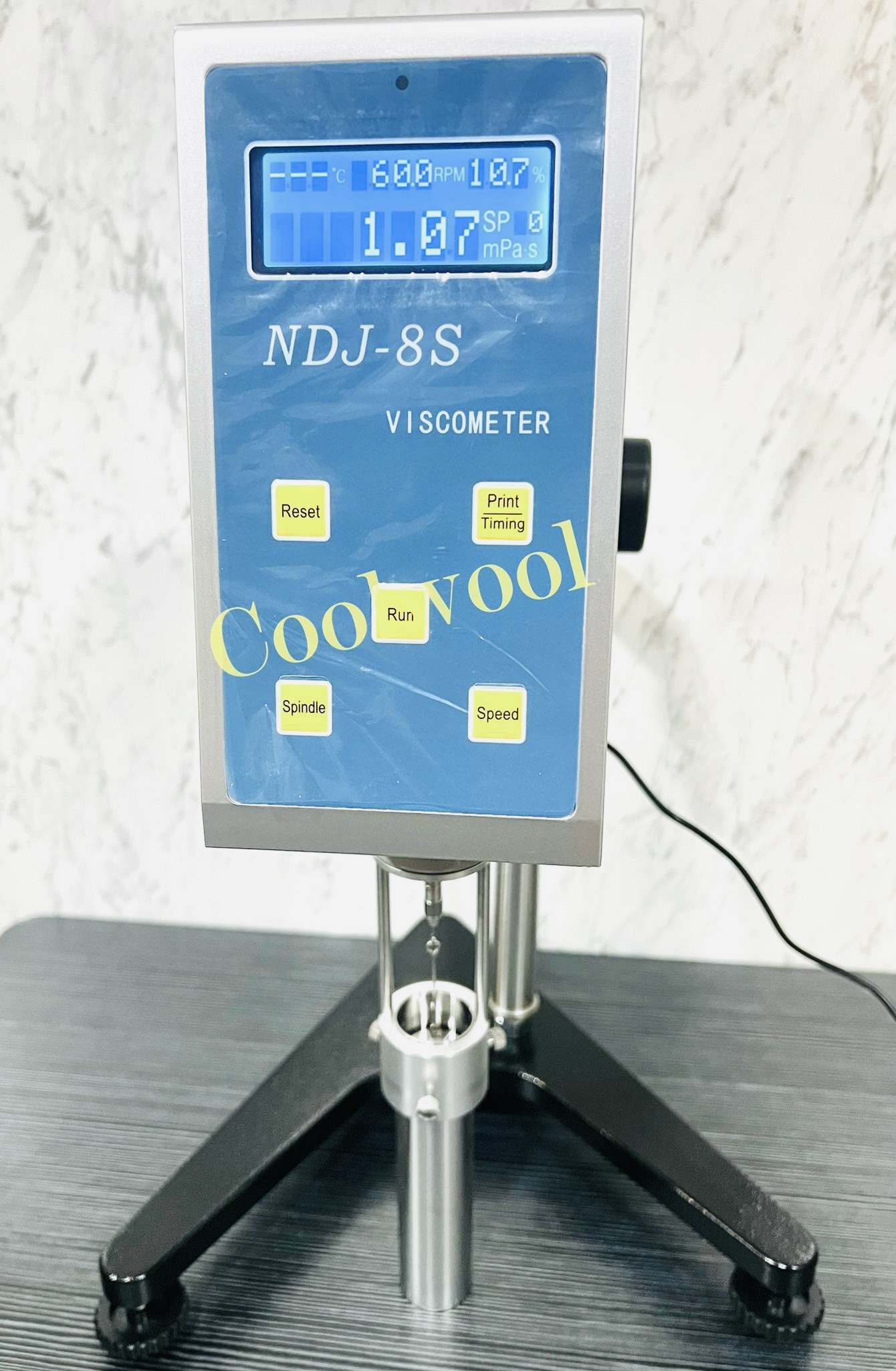 เครื่องวัดความหนืด Viscosity meter-NDJ-8S+ L0 Spindle วัดความหนืดต่ำ 1 m.Pas