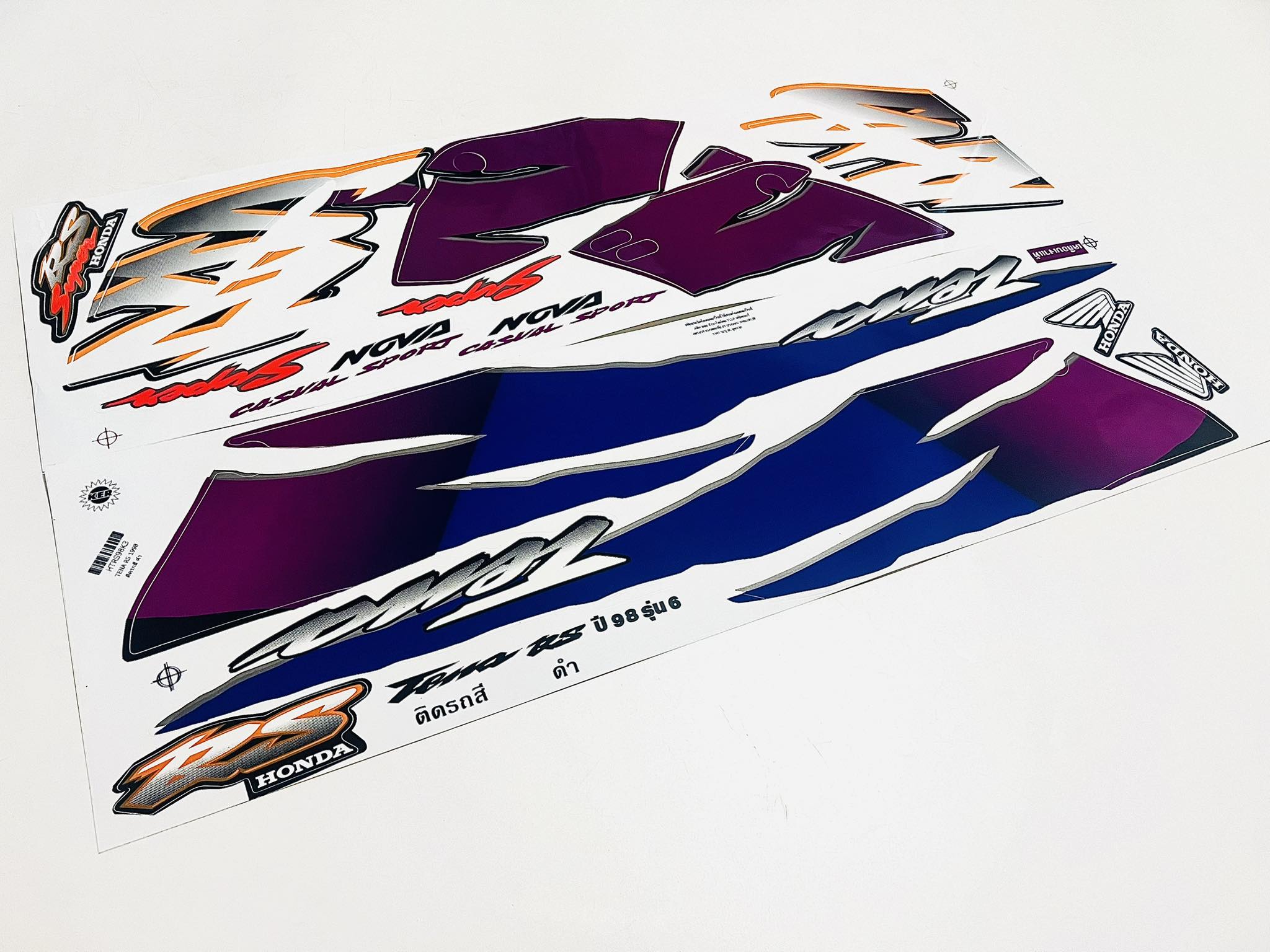 สติ้กเกอร์มอเตอร์ไซด์ฮอนด้าเทน่า RS ปี98