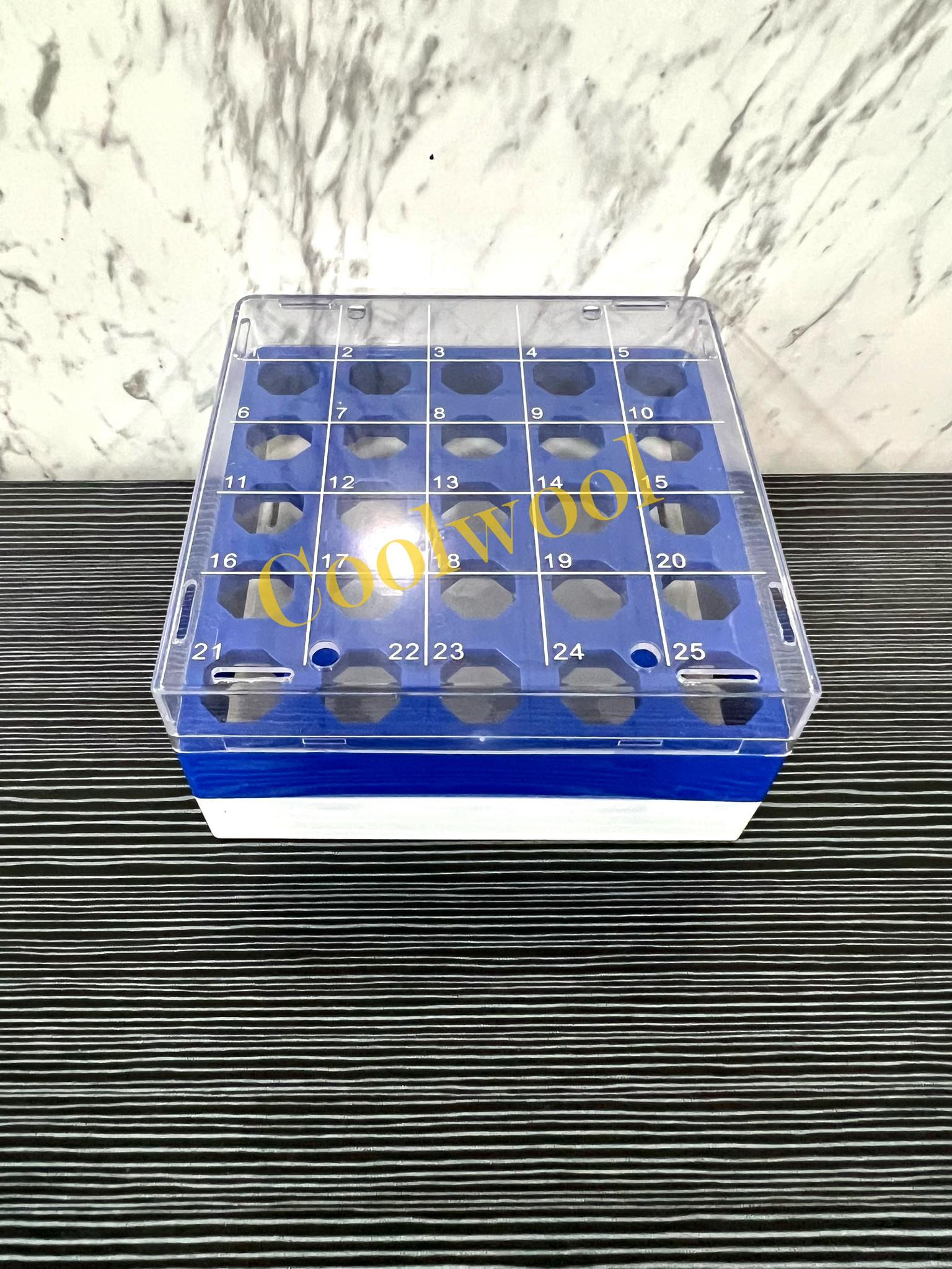 กล่องเก็บหลอดขนาด 5 ml-Storage box for 5 ml, 25 ช่อง