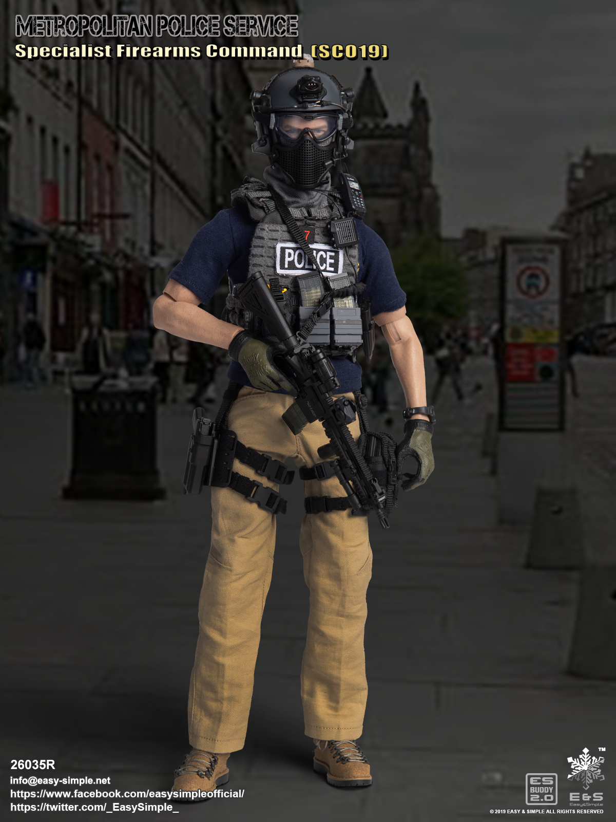 Easy&Simple 26035R British Specialist Firearms Command (SCO19) 2019 Version