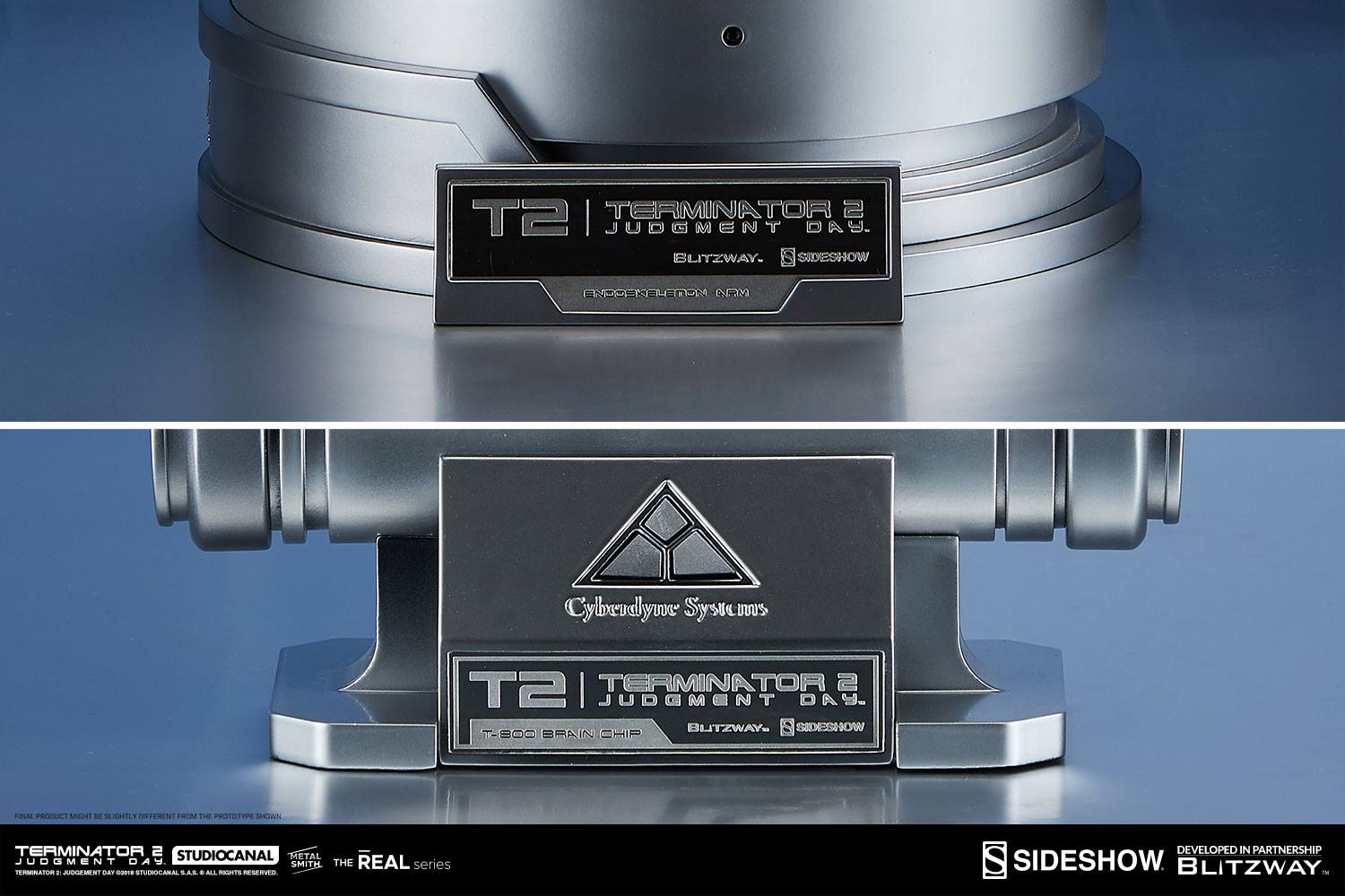 T-800 Endoskeleton Arm and Brain Chip Collectible Set by Sideshow Collectibles