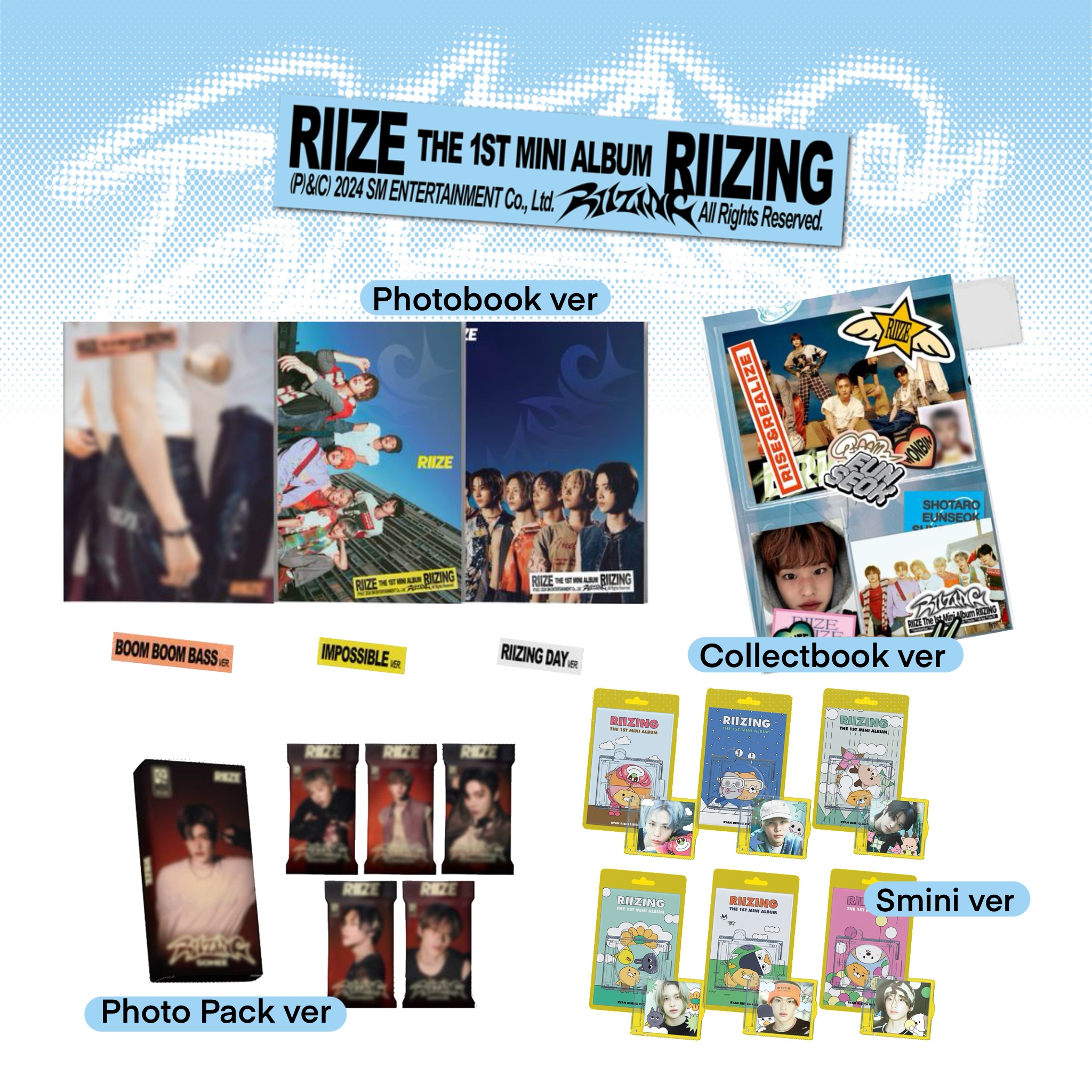 [รับกด+นำเข้าสินค้า] RIIZE 1st Mini Album [RIIZING]