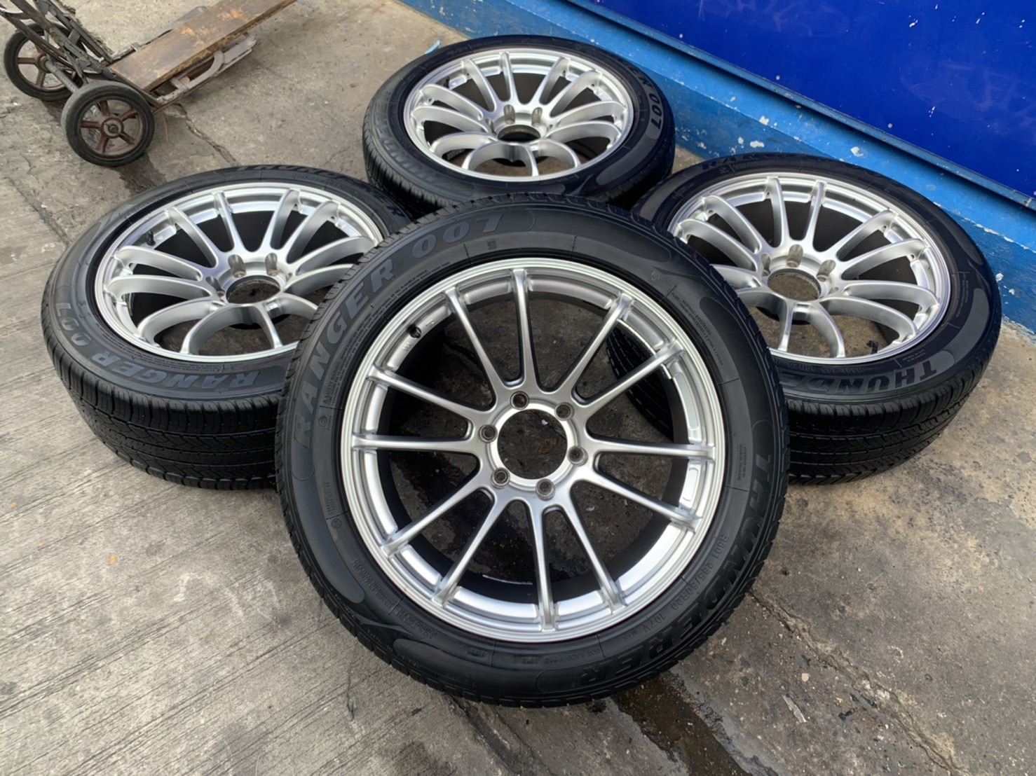 ✨ล้อแม็ก 6รู139✨Advan RS ขอบ 20 สีบอร์นไฮเปอร์ พร้อมยาง 265-50-20 THUNDERER ปลายปี 19