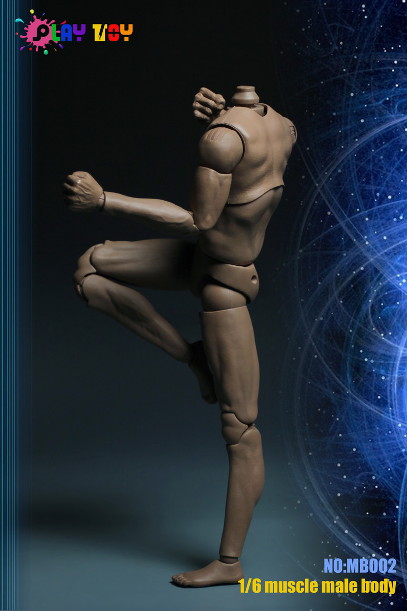 PLAY TOY MB001, MB002 1/6 Muscle male body with 2 joints on the arms