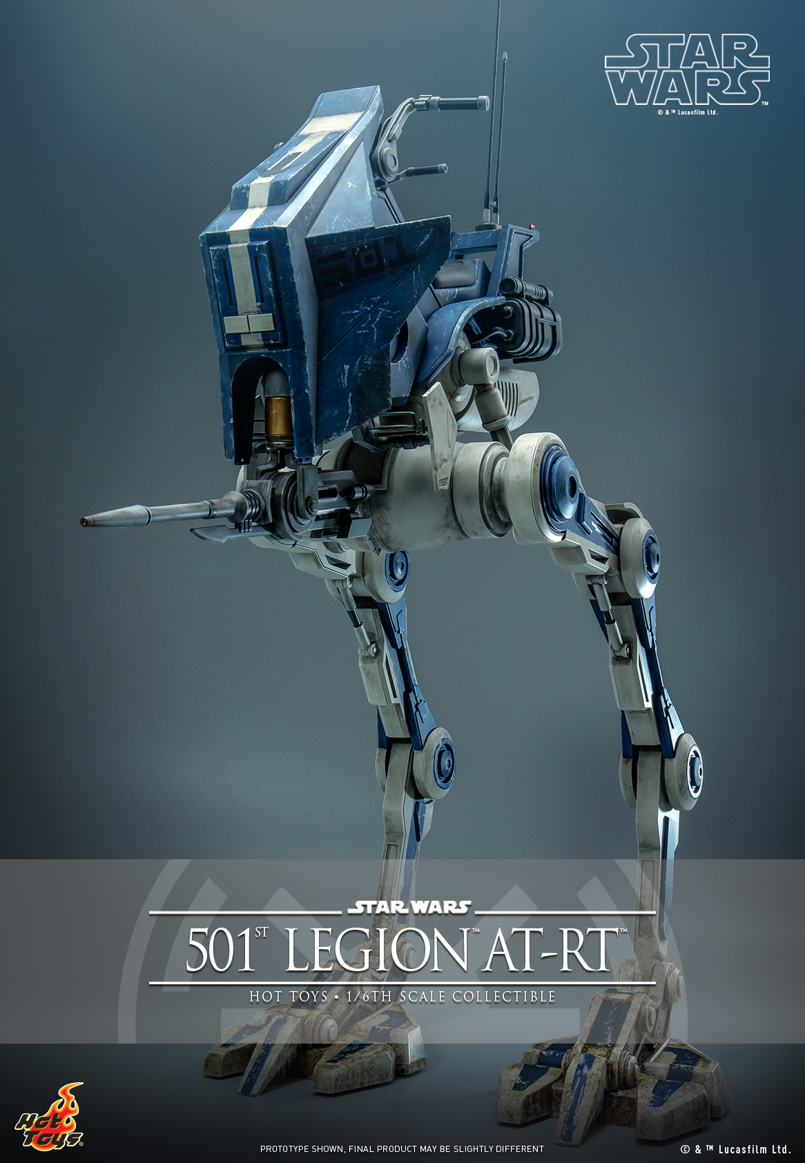 Hot Toys TMS090 1/6 Star Wars: The Clone Wars - 501st Legion AT-RT