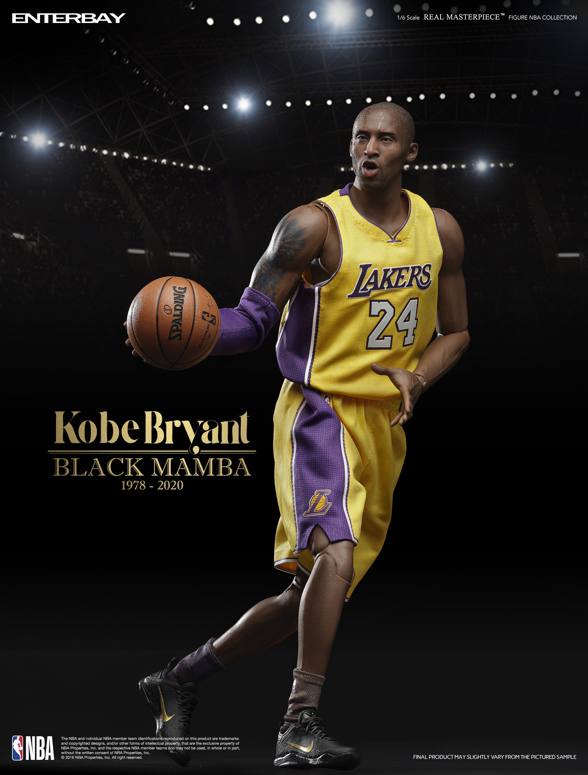 ENTERBAY EB RM-1036HK 1/6 KOBE BRYANT BLACK MAMBA 1978 - 2020 (Hong Kong Version)