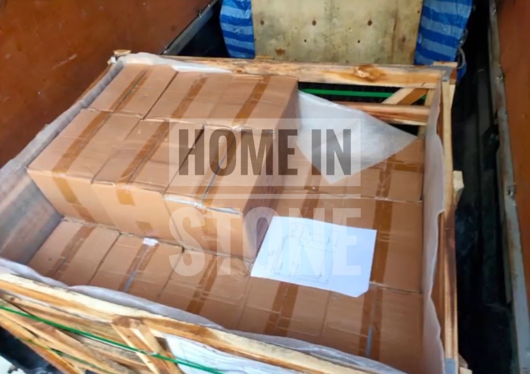 หินธรรมชาติ ลายสวย รุ่นไวท์คลาวดี้ ขนาด 10x10