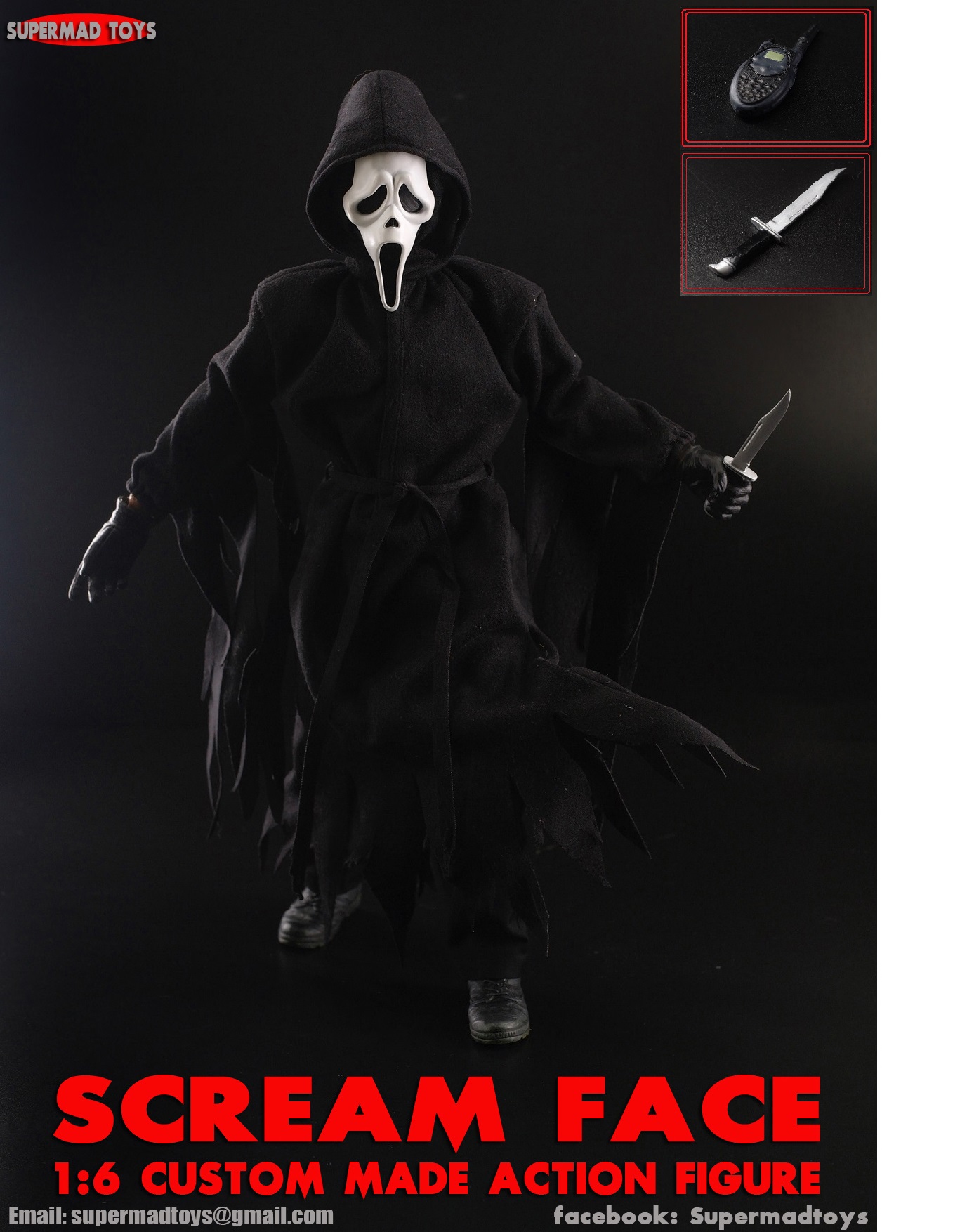 SUPERMAD TOYS 1/6 SCREAM FACE