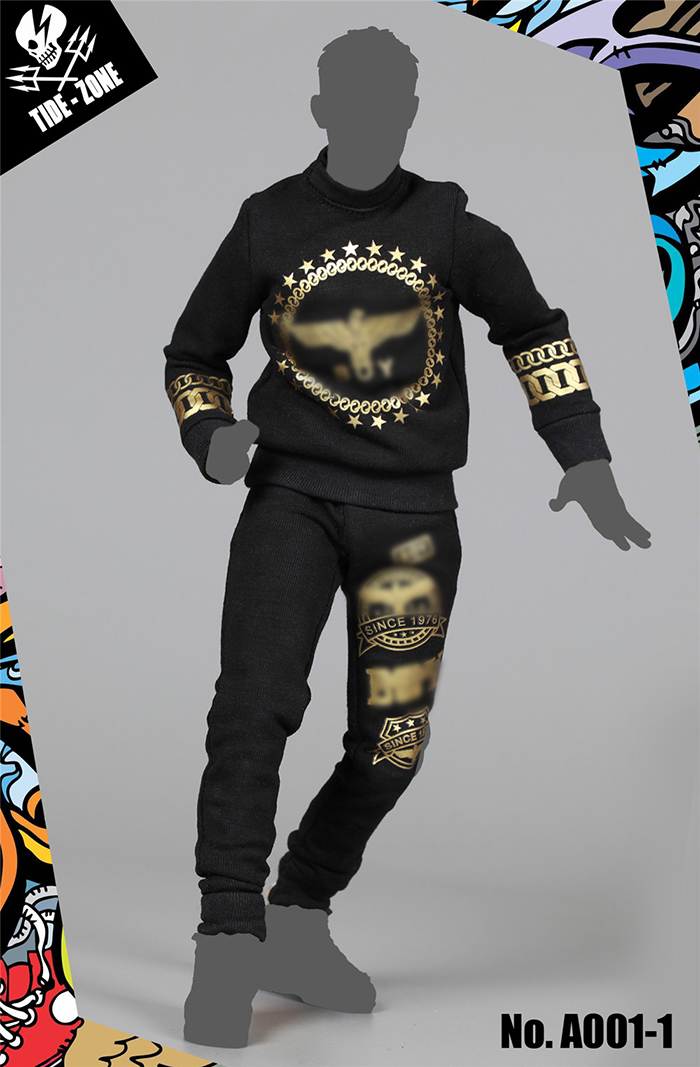 TIDE-ZONE A001 Street Fashion Black Outfits