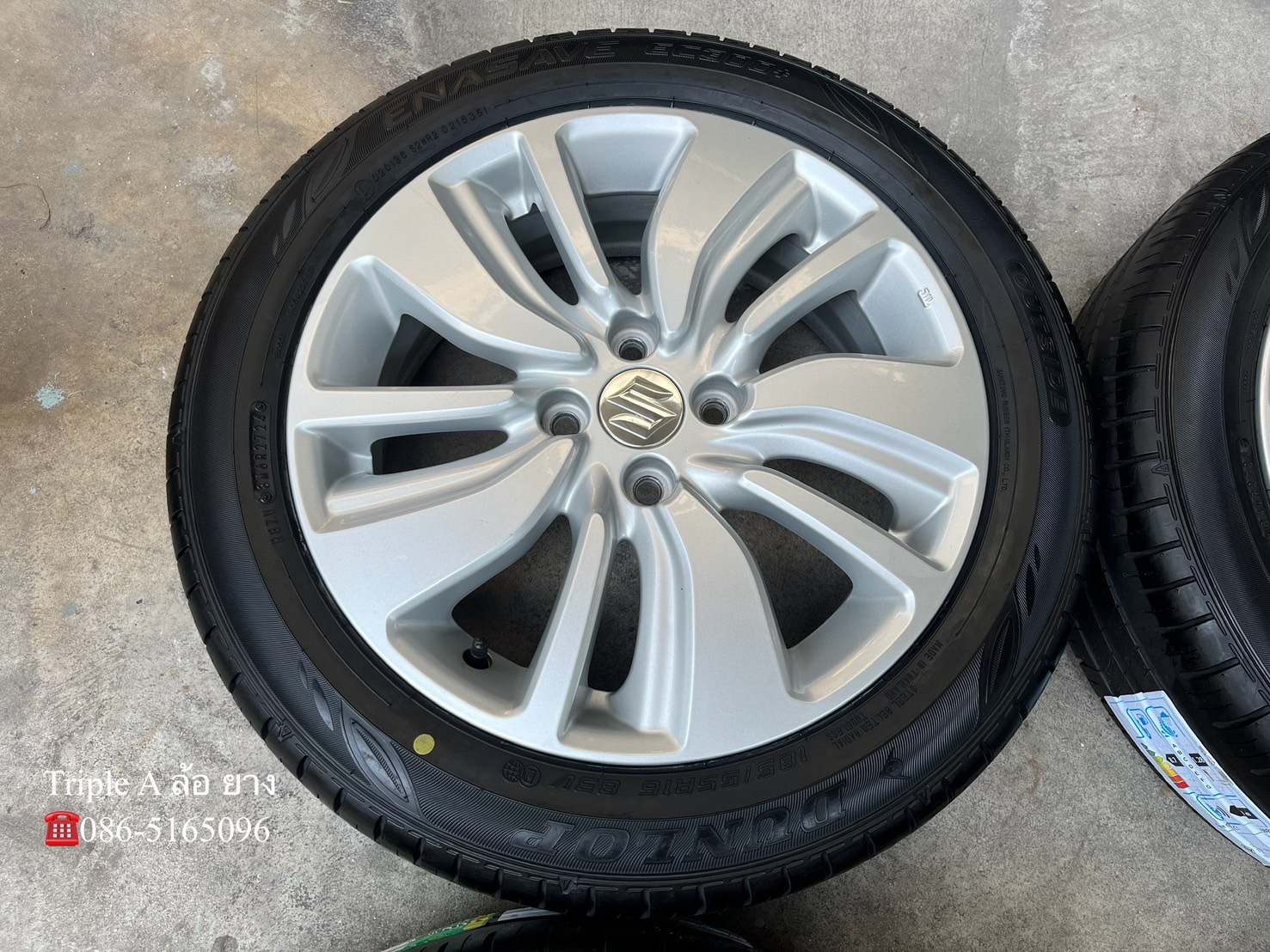 ✨ล้อแม็ก✨Suzuki Swift ขอบ 16 พร้อมยางใหม่💯185-55-16 Dunlop♨️ปี 24♨️