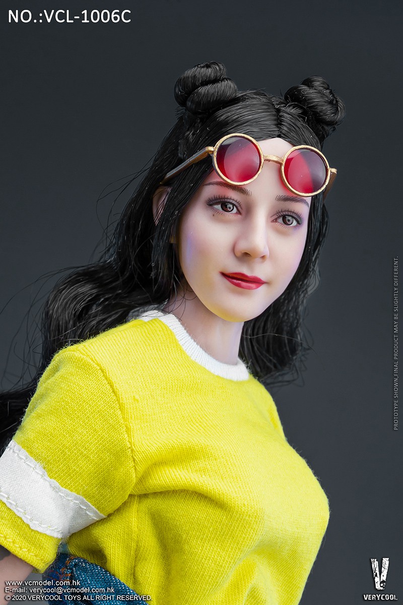 VERYCOOL VCL-1006B Straight Hair Head Sculpture