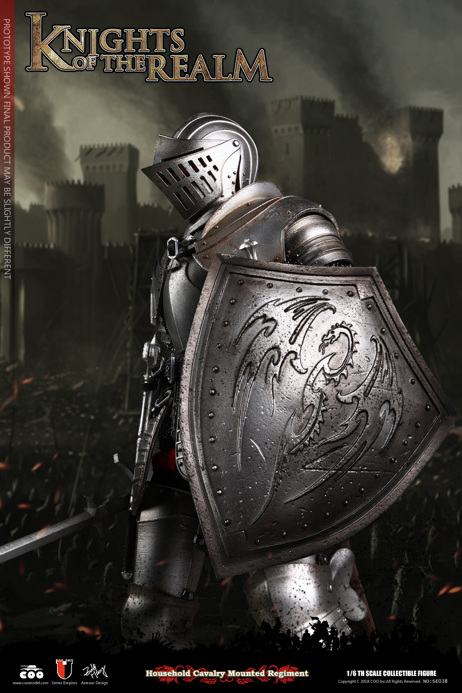 COOMODEL SE036 SE037 DIE-CAST ALLOY 1/6 SERIES OF EMPIRES - KNIGHTS OF THE REALM