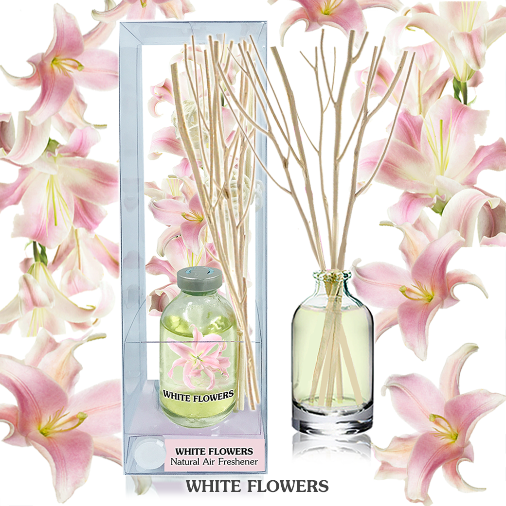 ฟุ้งสบายไม้หอม 40 ml กลิ่น WHITE FLOWERS ไวท์ฟลาวเวอร์