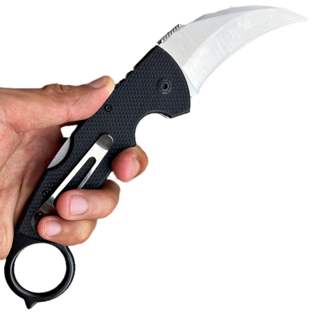 มีดพับ มีดคารัมบิต Tiger Claw Karambit Knives ขนาด 9.1 นิ้ว (23.2 ซม.)