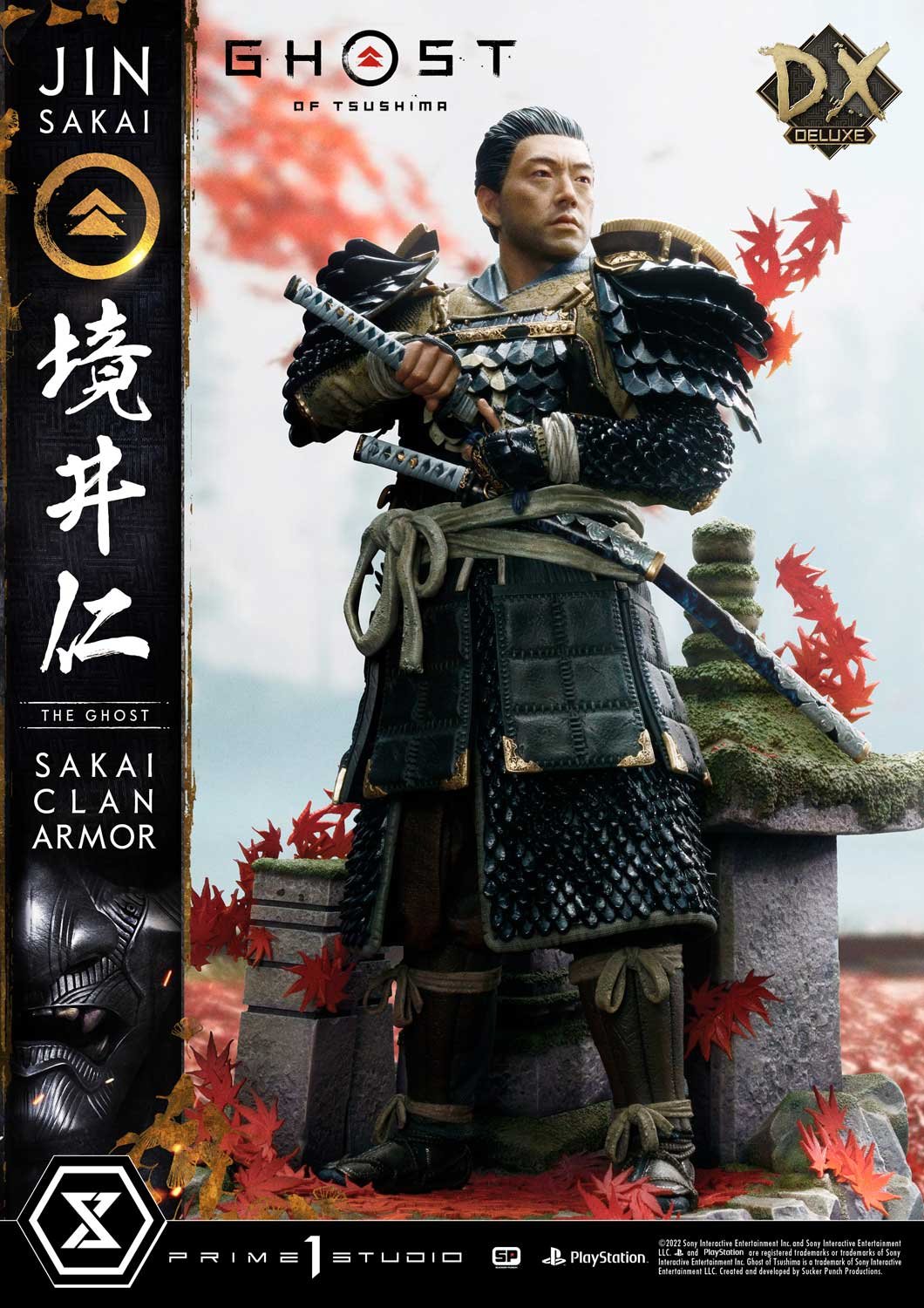 Prime 1 Studio UPMGHOT-02DX 1/4 Ghost of Tsushima - Jin Sakai (The Ghost) Sakai Clan Armor [Deluxe]