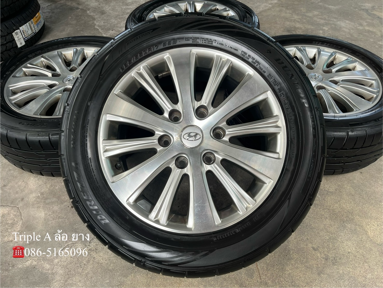 ✨ล้อแม็ก✨ฮุนได Hyundai H1 ขอบ 17 พร้อมยาง 235-55-17 Dunlop💥ปี 22💥