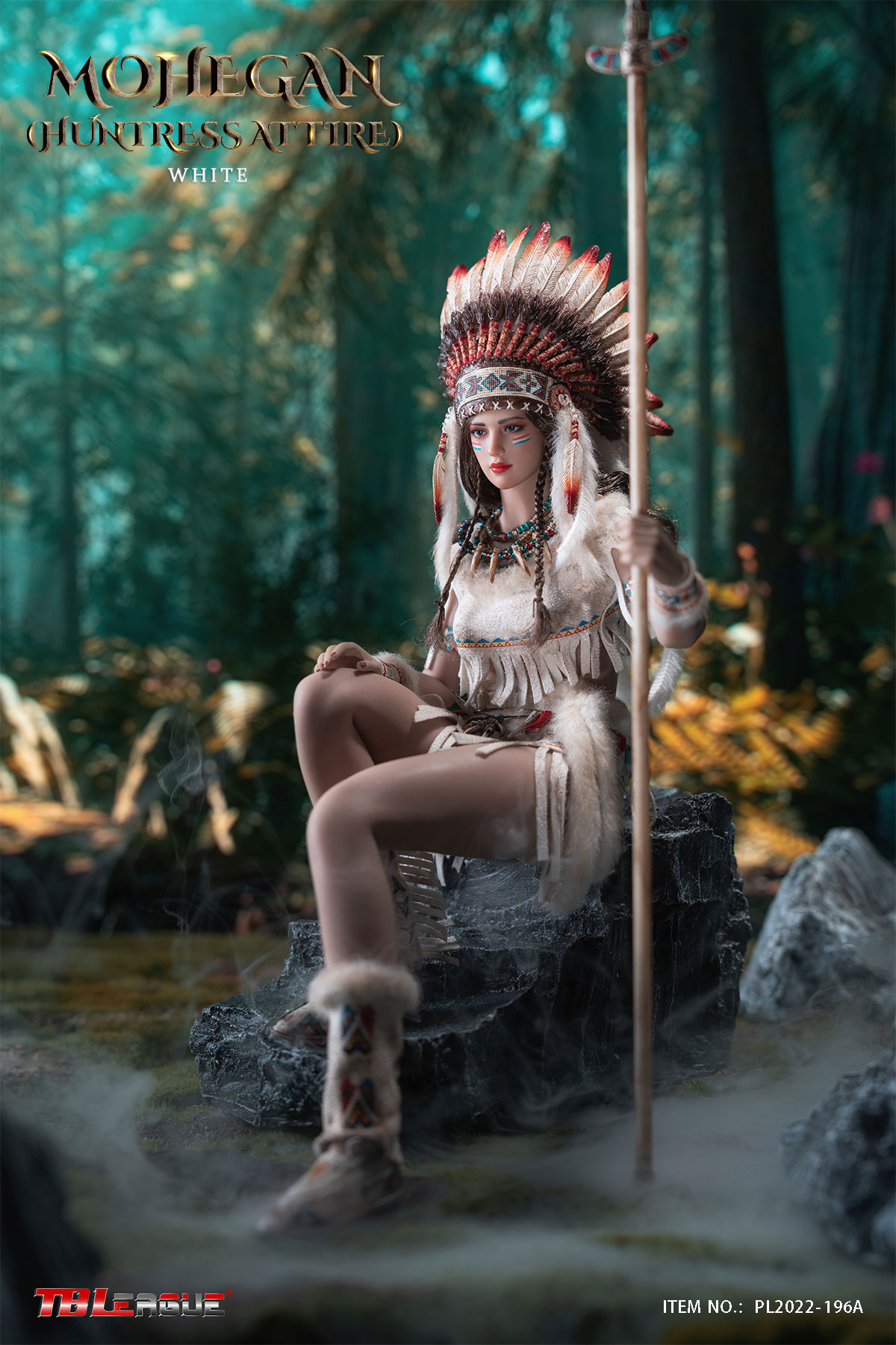 TBLeague PL2022-196A 1/6 Mohegan Huntress Attire White