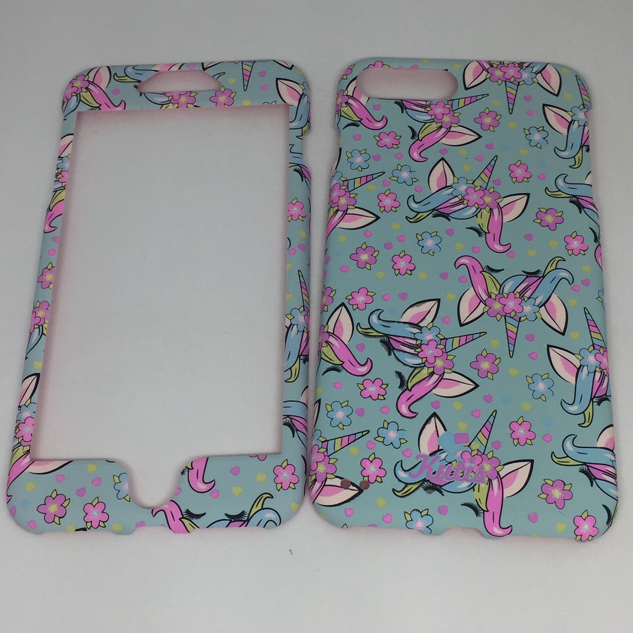เคสคูทิส(Kutis)เคสไอโฟน7พลัส,8พลัส(ลายยูนิคอร์นแอ็บสีเขียวnew)มาใหม่ เคสประกบหน้า-หลัง เคสเรืองแสง เคสลายวินเทจ ร้านSuperhero Klongthom