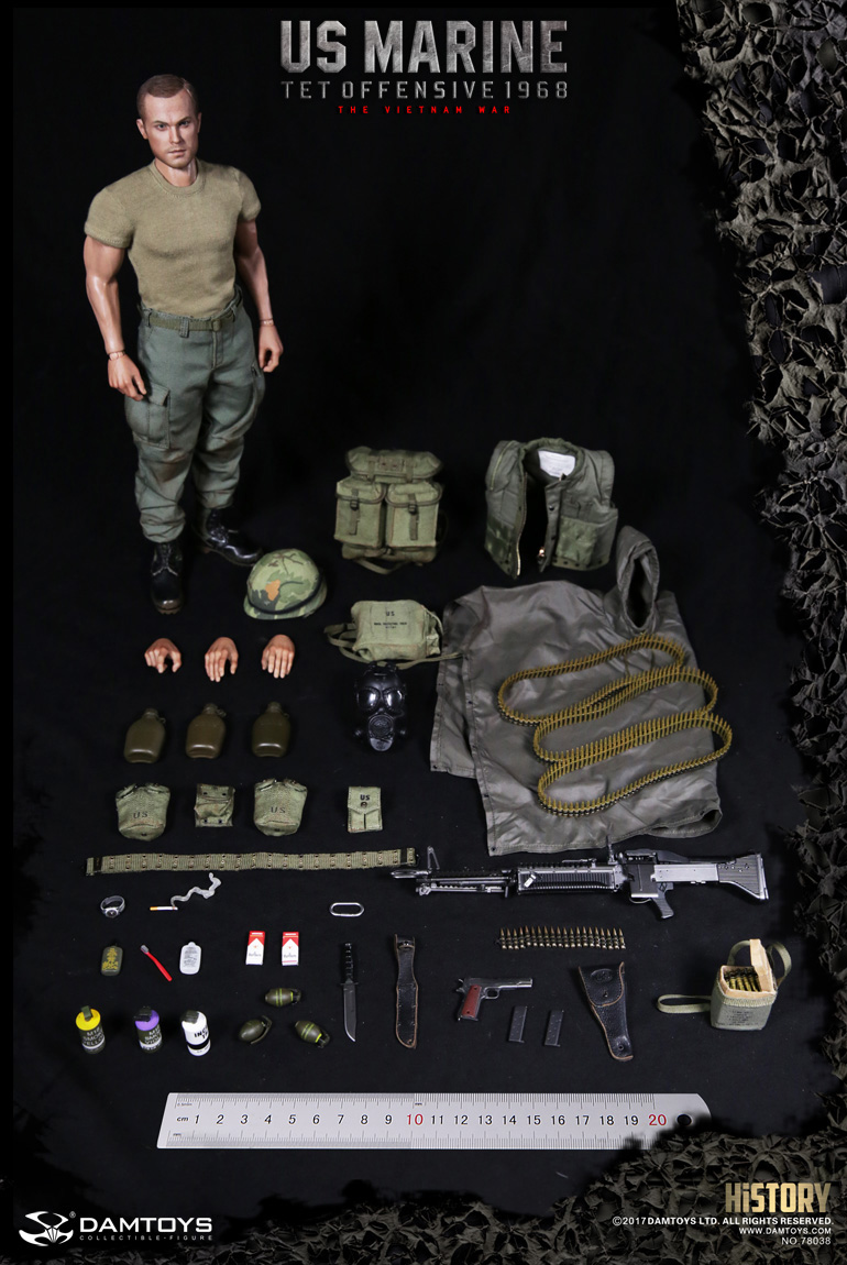 DAMTOYS 78038 HISTORY SERIES 16 U.S.MARINE (TET OFFENSIVE,1968) - VIETNAM WAR