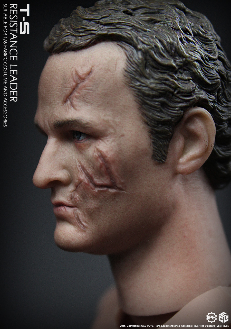 CGLTOYS PE03 Terminator 5 Connor With 2 headsculpts and narrow shoulders movable male body