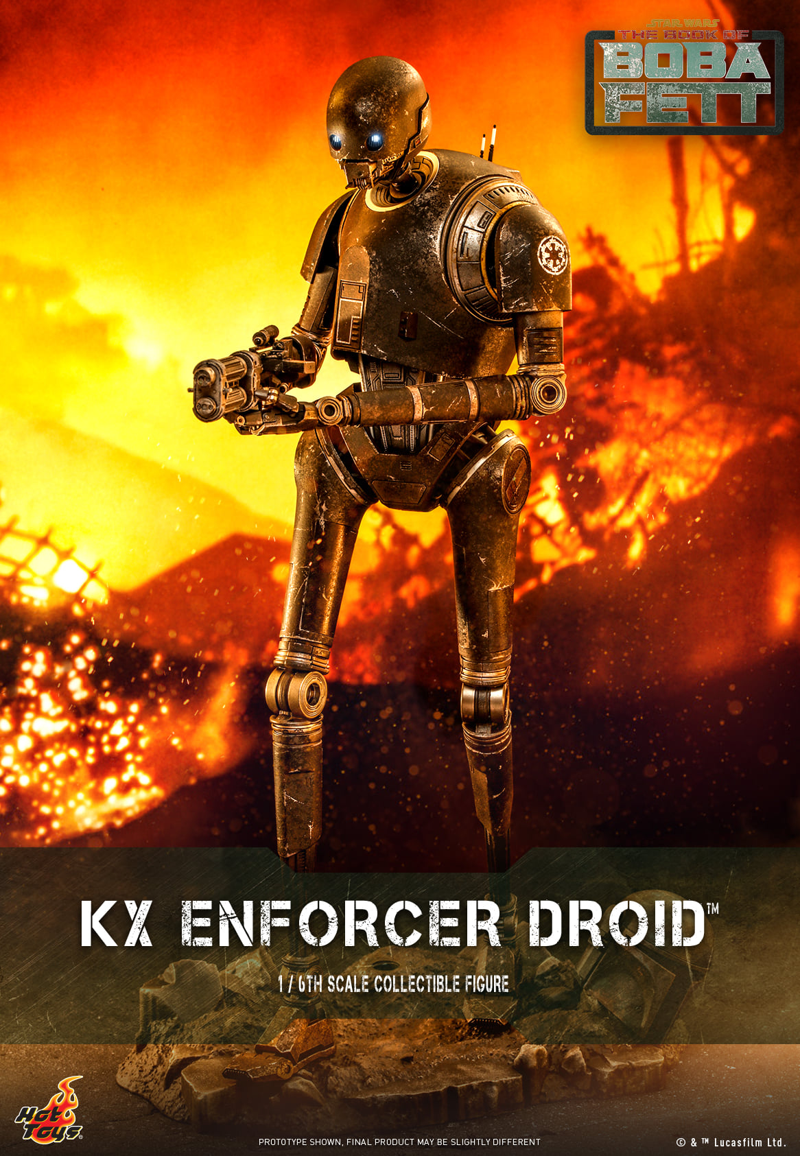 Hot Toys TMS072 1/6 Star Wars: The Book of Boba Fett™ - KX Enforcer Droid™