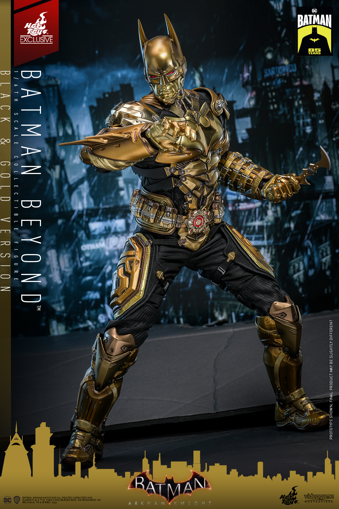 Hot Toys VGM64 Batman: Arkham Knight - Batman Beyond (Black & Gold Version) [Hot Toys Exclusive]