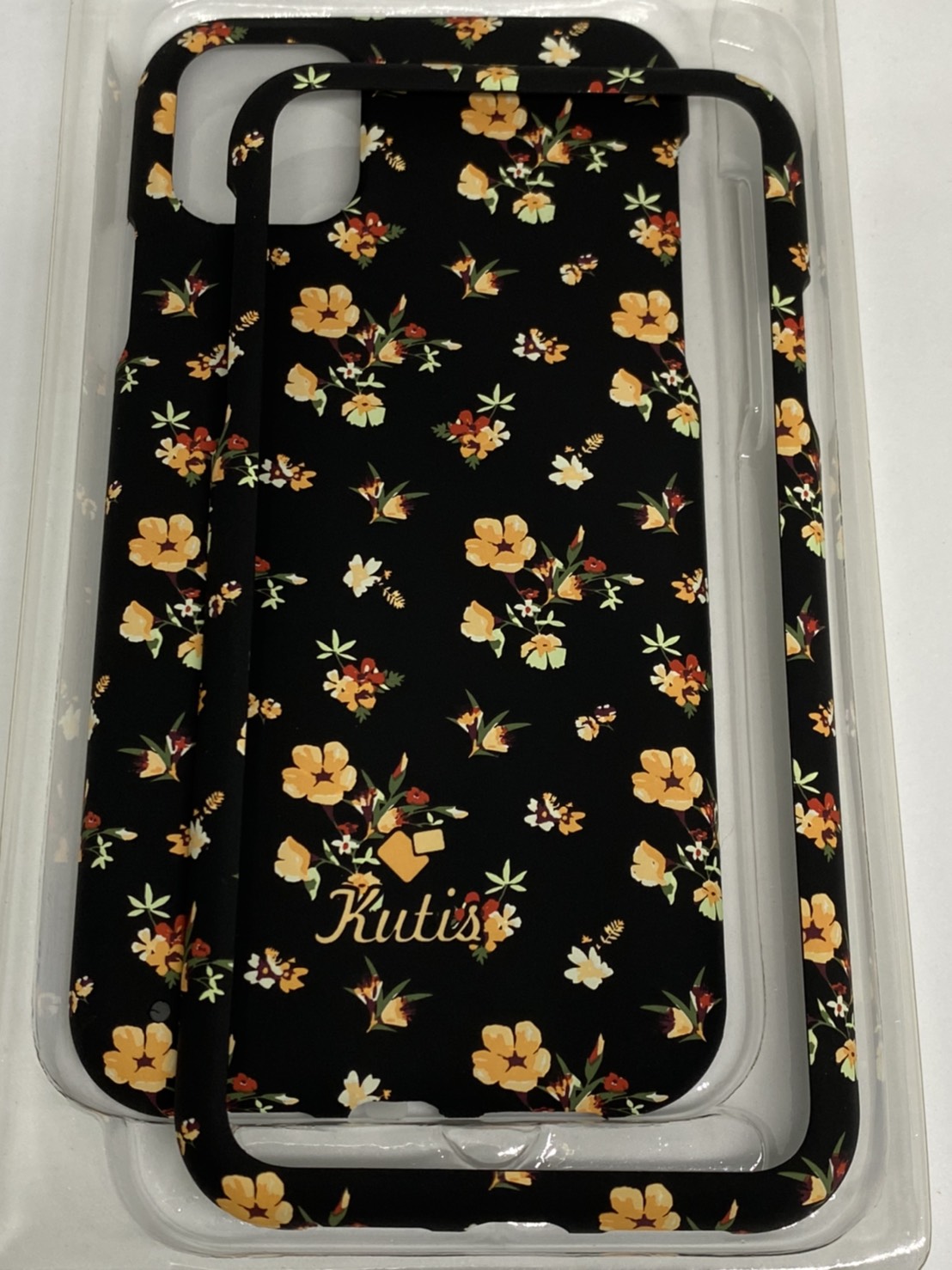 เคสคูทิส(Kutis)เคสไอโฟน11G(ลายดอกไม้ช่อดอกสีส้ม)มาใหม่ เคสประกบหน้า-หลัง เคสเรืองแสง เคสลายวินเทจ ร้านSuperhero Klongthom