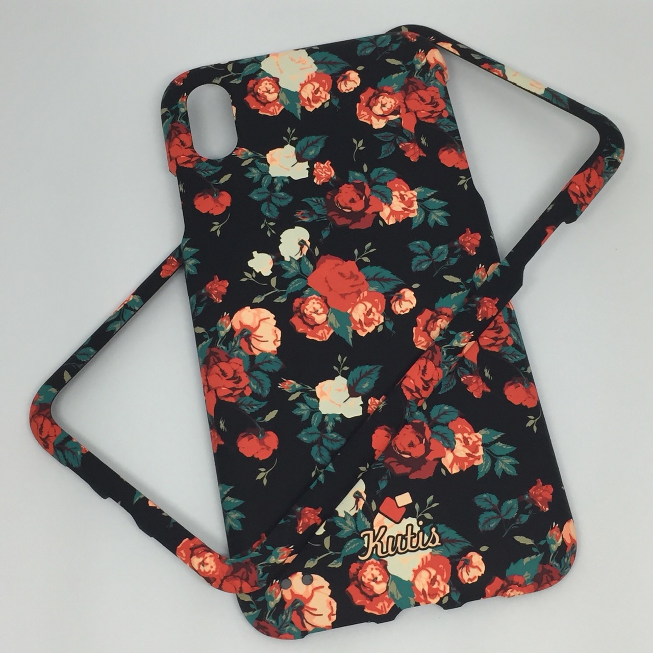 เคสคูทิส(Kutis)ไอโฟนXSMAX (ลายดอกไม้ สีพื้นหลังสีดำ)มาใหม่ๆ