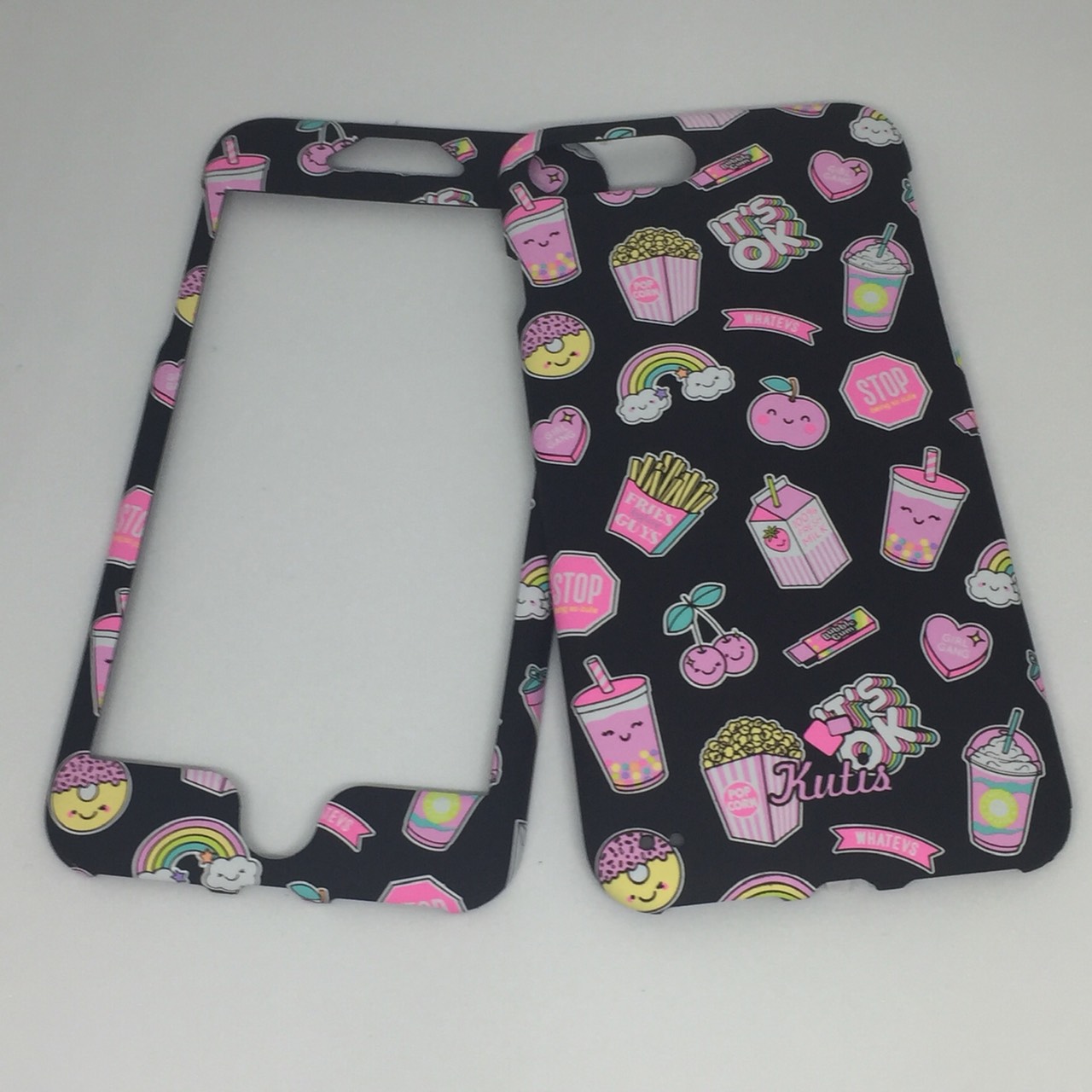 เคสคูทิส(Kutis)ไอโฟน7พลัส,8พลัส(ลายIT'S OK)มาใหม่ เคสประกบหน้า-หลัง เคสเรืองแสง เคสลายวินเทจ ร้านSuperhero Klongthom