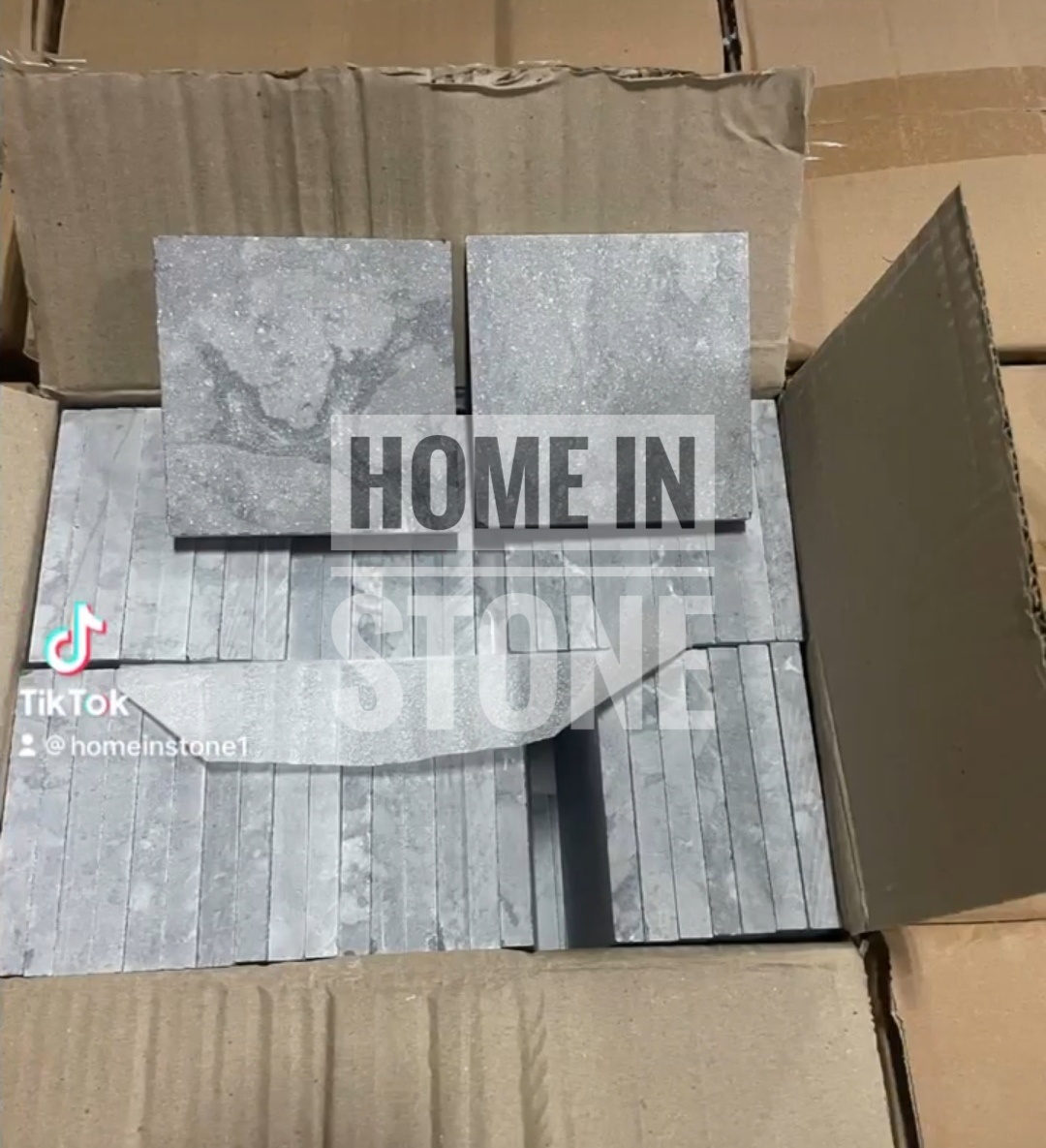 หินธรรมชาติ ลายสวย รุ่นไวท์คลาวดี้ ขนาด 10x10