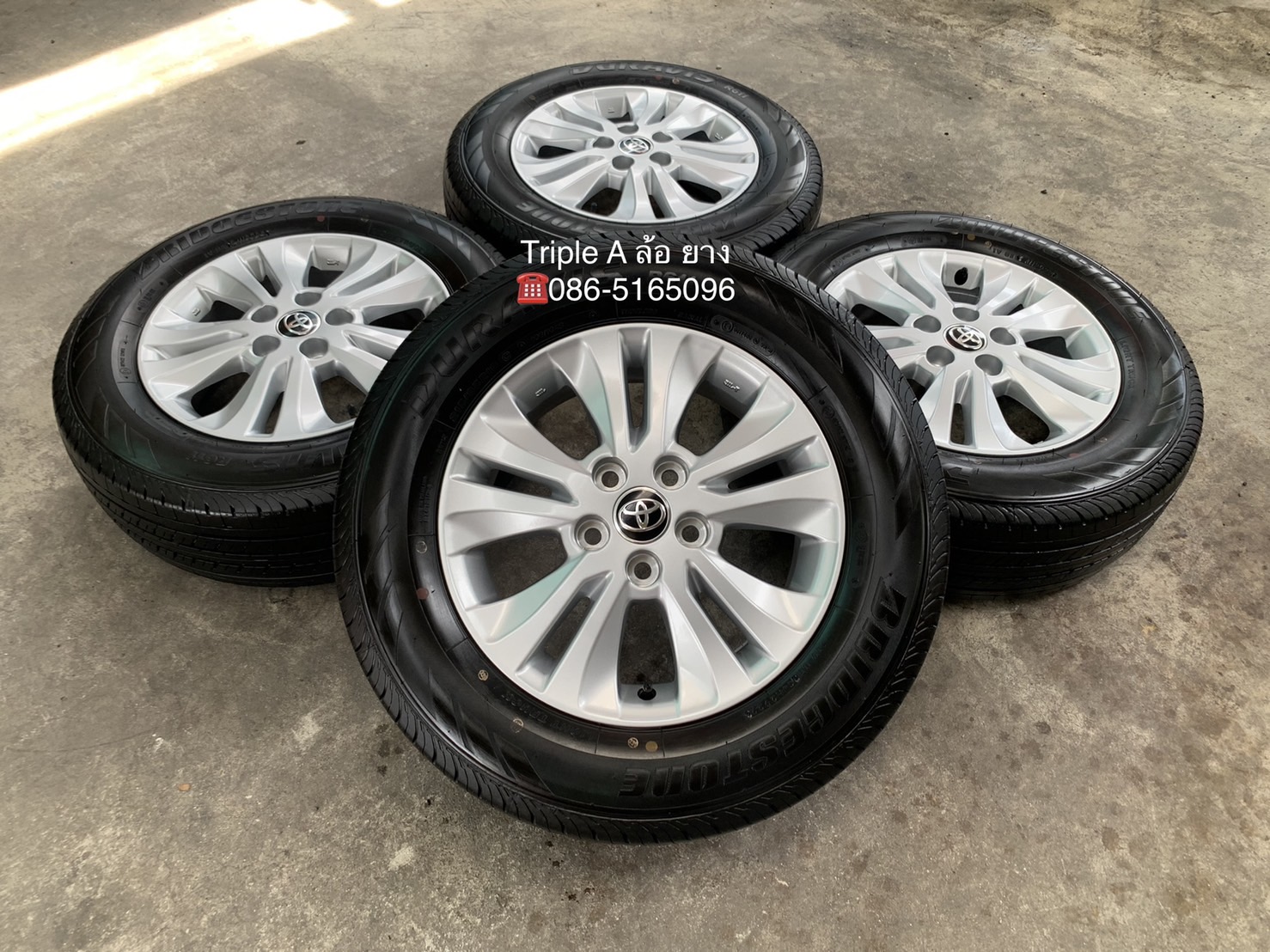 ✨ล้อแม็กป้ายแดง✨Toyota Revo ขอบ 16 พร้อมยาง 215-65-16 Bridgestone🌟ปี 23🌟