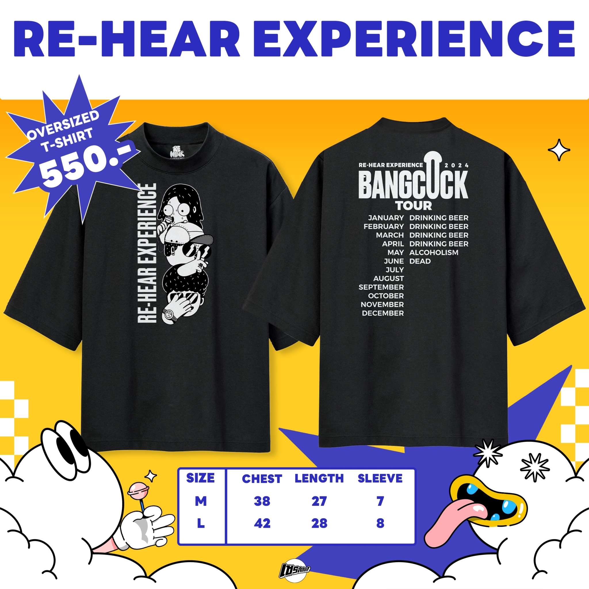 T-Shirt : RE-HEAR EXPERIENCE - BANGCOCK TOUR