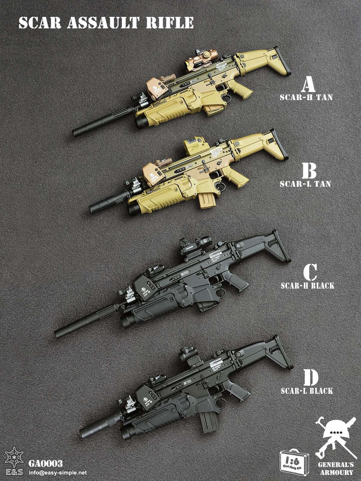 General's Armoury GA0003 "SCAR-H Assault Rifle" Weapon set