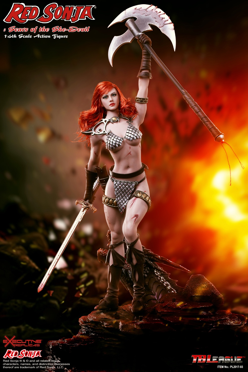 TBLeague PL2016-93 Red Sonja - Scars of the She-Devil