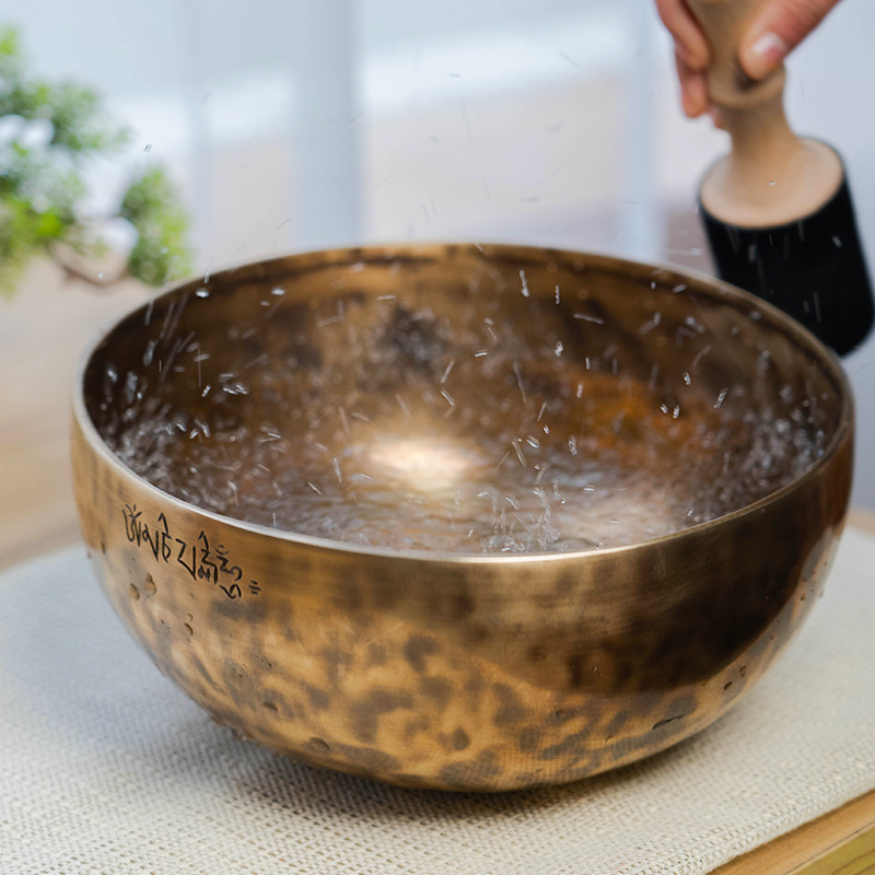 Tibetan Singing Bowl ขันทิเบต(ทองเหลือง) งานทำมือโดยช่างฝีมือชาวเนปาล