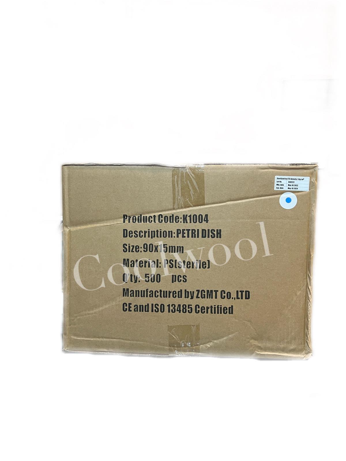 จานเพาะเลี้ยงเชื้อ พลาสติก petridish 90x15mm sterile(500 ชิ้น/ลัง)-Hycon™