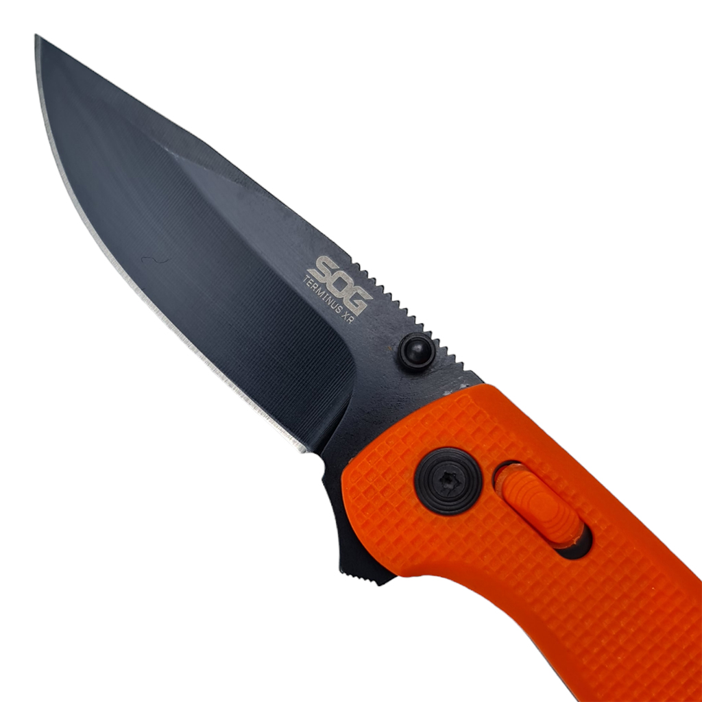 มีดพับ SOG Terminus XR Limited Series CRYO D2 ขนาด 7 นิ้ว (18 ซม.) สีส้ม