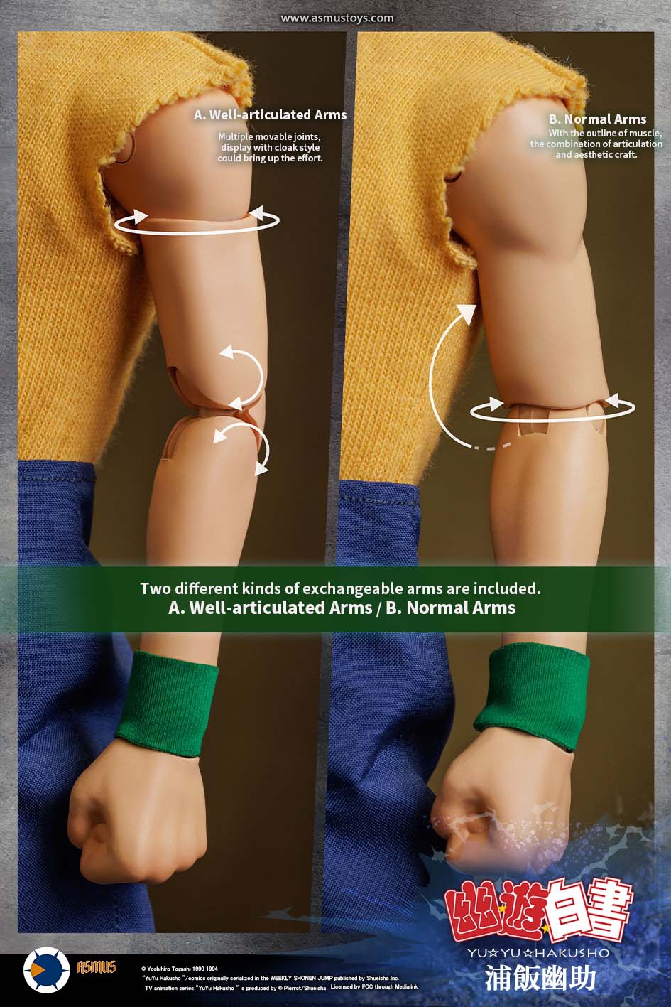 ASMUS TOYS YUYU002LUX 1/6 YU YU HAKUSHO - YUSUKE URAMESHI (LUXURY EDITION)