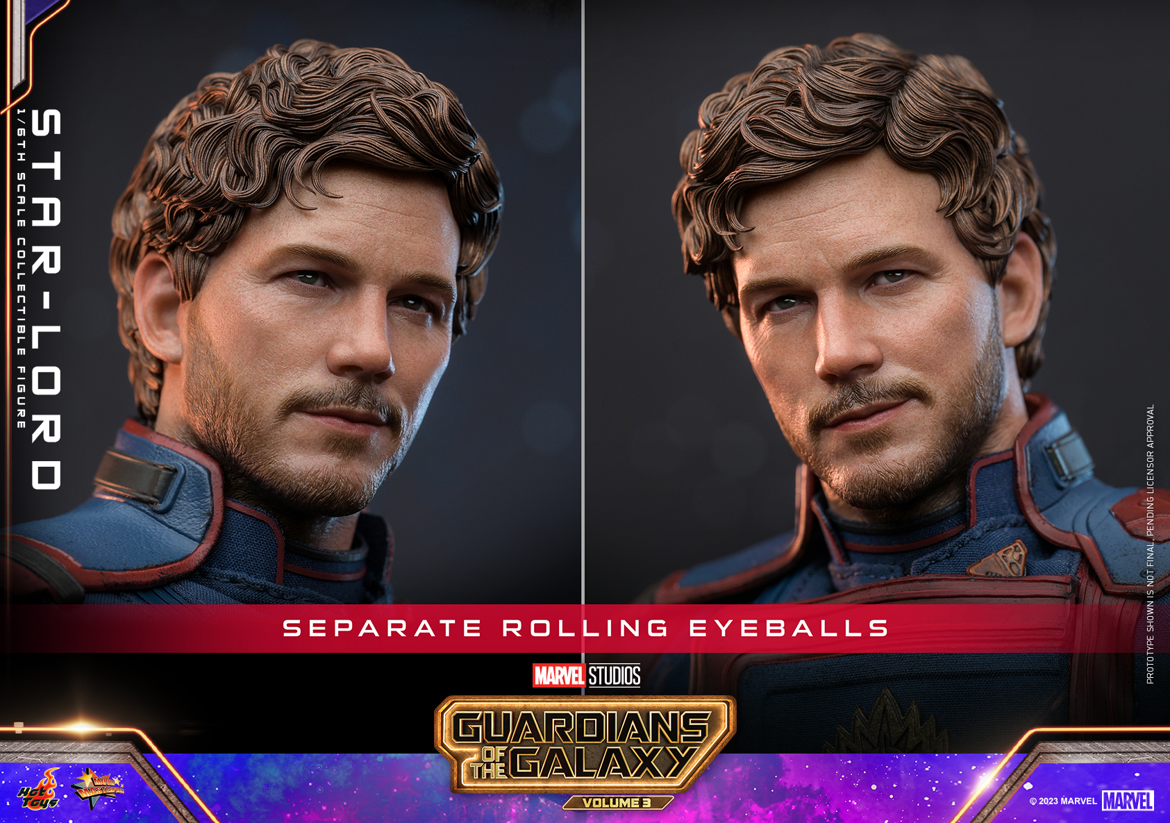 Hot Toys MMS709 1/6 Guardians of the Galaxy Vol. 3 - Star-Lord