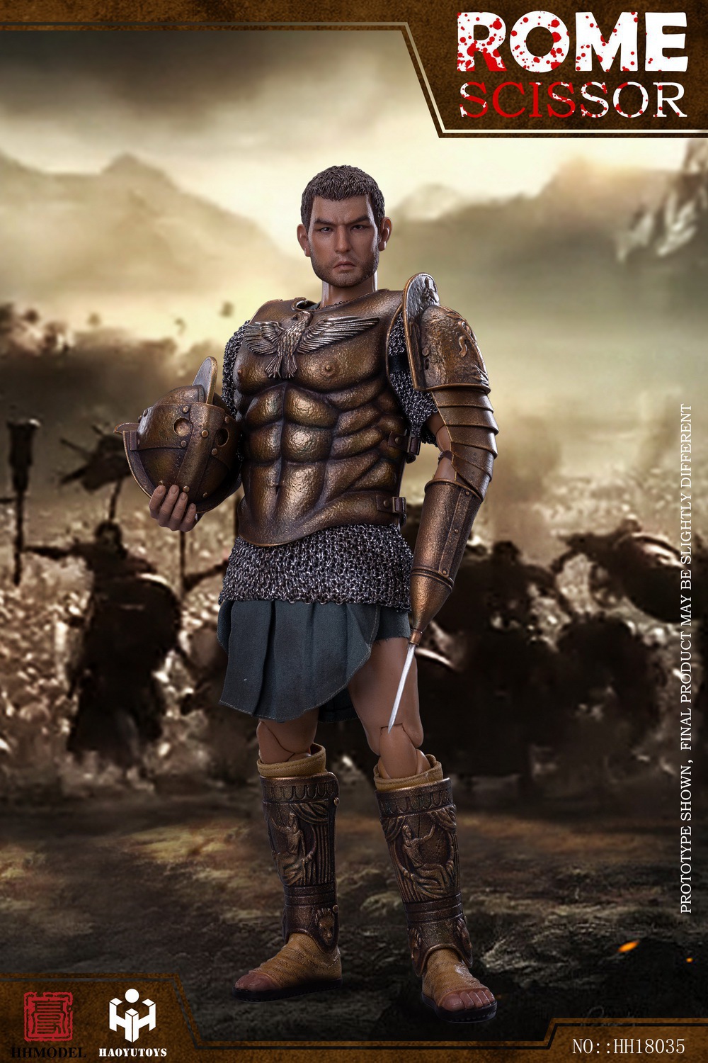 HHMODEL & HAOYUTOYS HH18035 1/6 ROME - SCISSOR (Gold Edition)