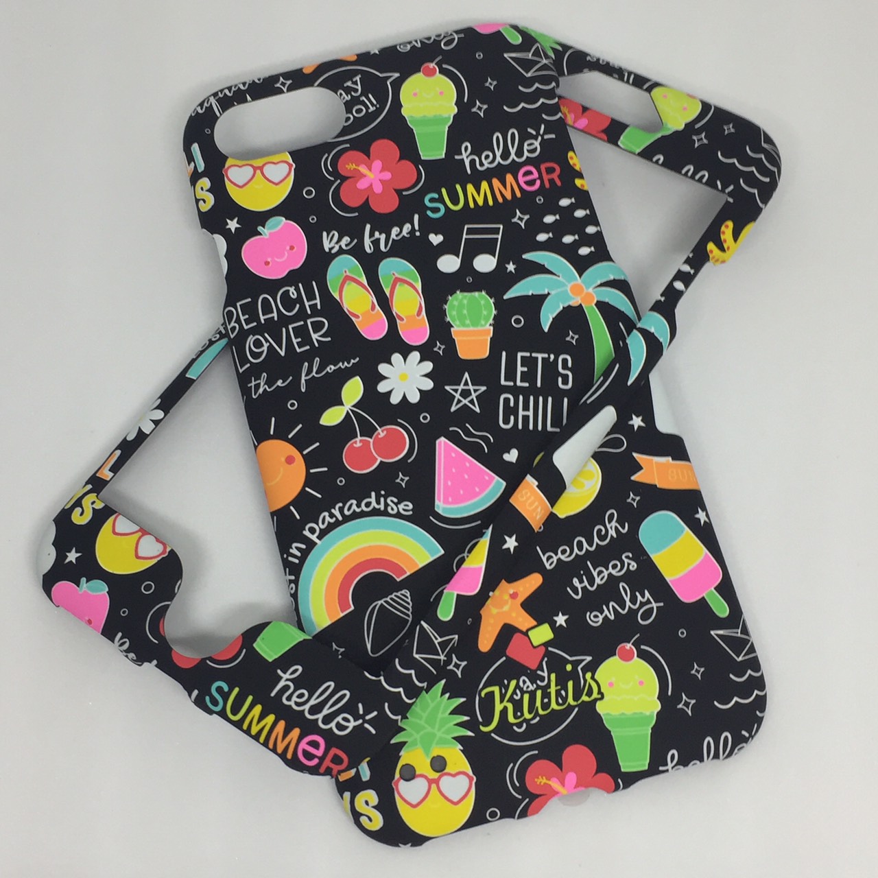 เคสคูทิส(Kutis) ไอโฟน7,8(ลายHello Summer)มาใหม่ เคสประกบหน้า-หลัง เคสเรืองแสง เคสลายวินเทจ ร้านSuperhero Klongthom