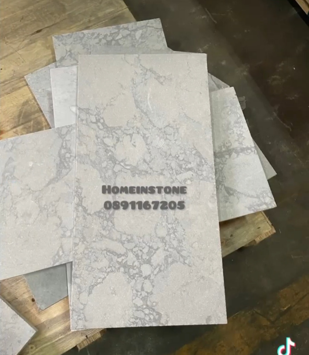 หินปูสระว่ายน้ำ White Cloudy ขนาด 10x10, 30x60,60x60