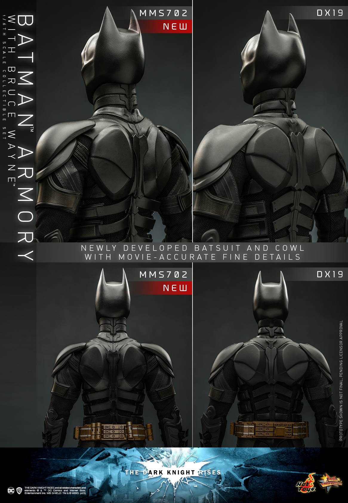 Hot Toys MMS702 1/6 The Dark Knight Rises - Batman Armory with Bruce Wayne