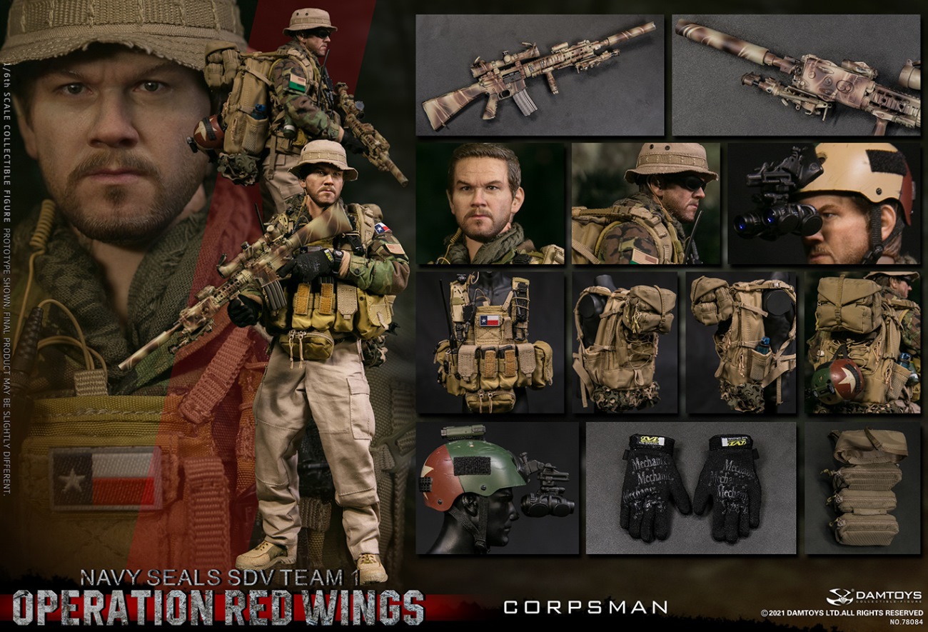 DAMTOYS 78084 1/6 Operation Red Wings: Navy Seals SDV Team 1 - Corpsman