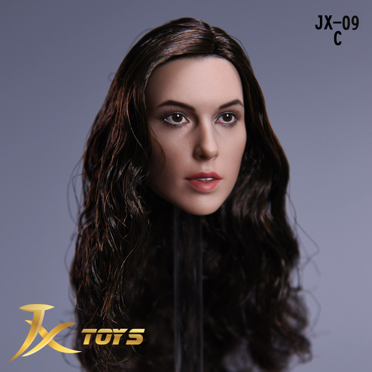 JXtoys JX-09C Female Headsculpt (Black Curly Hair)