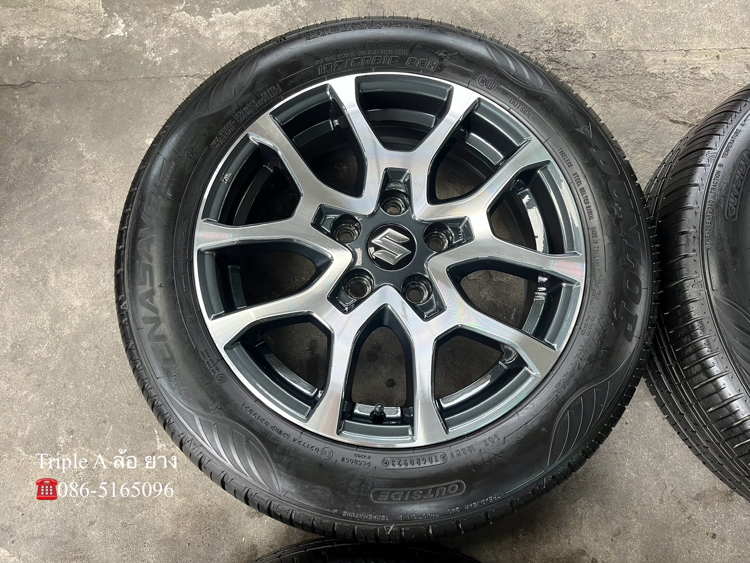 ✨ล้อแม็กพร้อมยาง 5รู114✨Suzuki XL7 ขอบ 16 เทาหน้าเงา💖สวยกริ๊บ💖