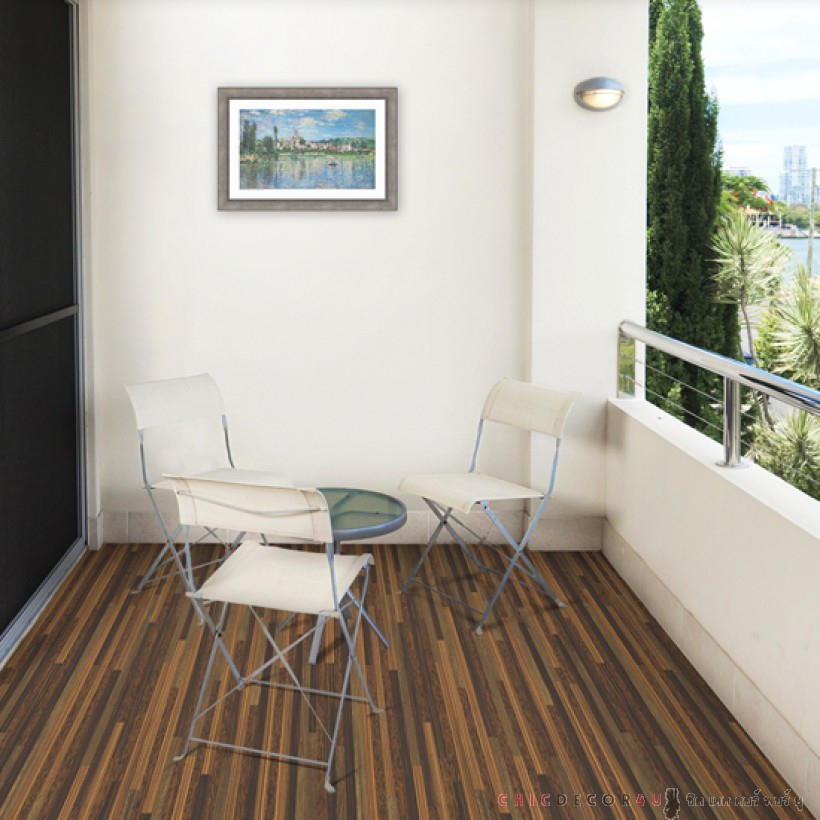 พีวีซีปูพื้น ลายไม้น้ำตาลเข้มดำ layer – dark brown JP-006 หน้ากว้าง 100 ซม หนา 0.6 มม ยาวเมตรละ