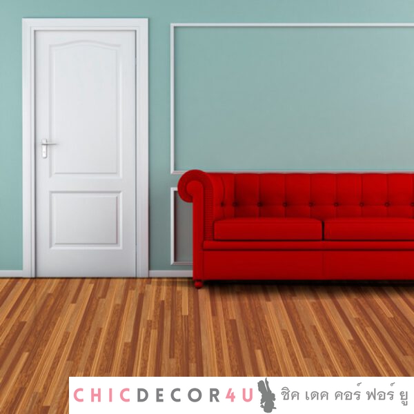 พีวีซีปูพื้น ลายไม้ สีส้ม JP-005 หน้ากว้าง 100 ซม หนา 0.6 มม ยาวเมตรละ