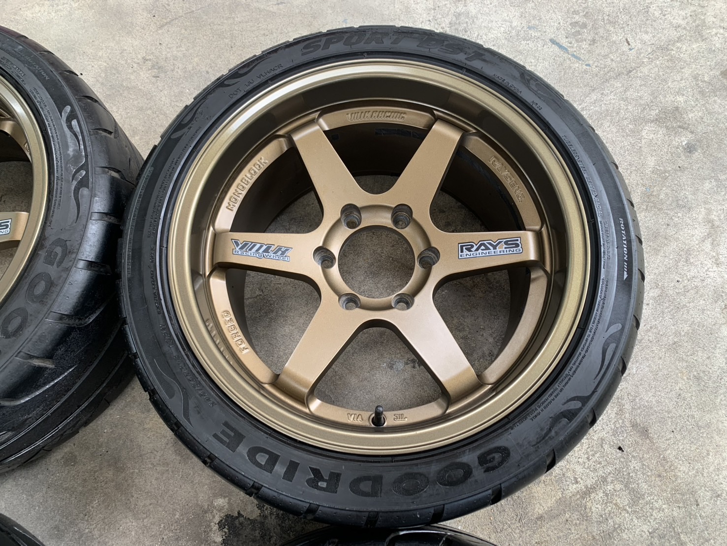 ✨ล้อแม็กแต่ง✨6รู139✨TE37 ขอบ 18 แถมยาง Goodride💥ปี 22💥